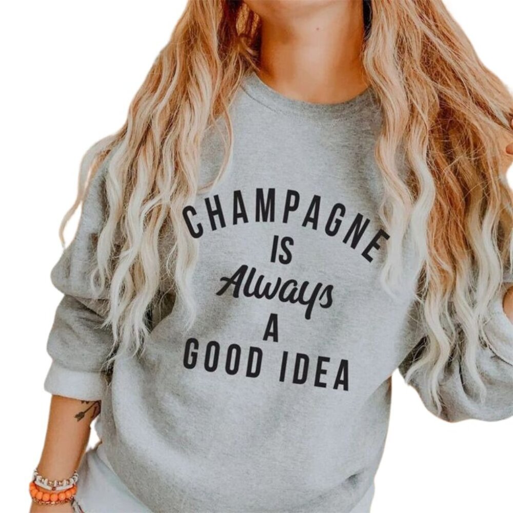Probably Late for Something Sweatshirt - Grey Quote Shirt